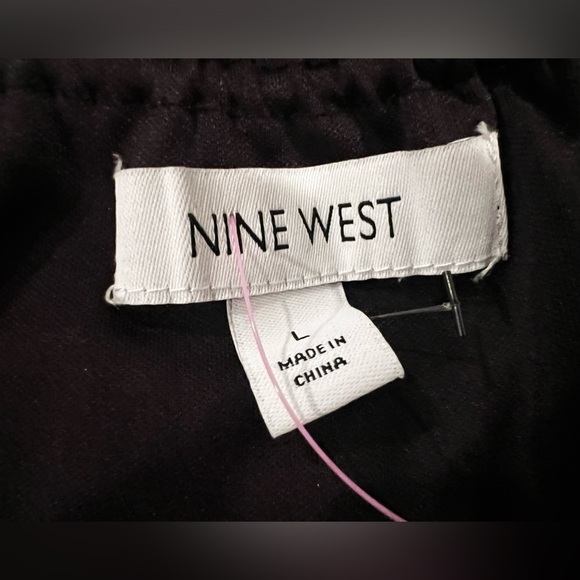 NINE WEST women long sleeve polka dot blouse/size L - Picture 9 of 10